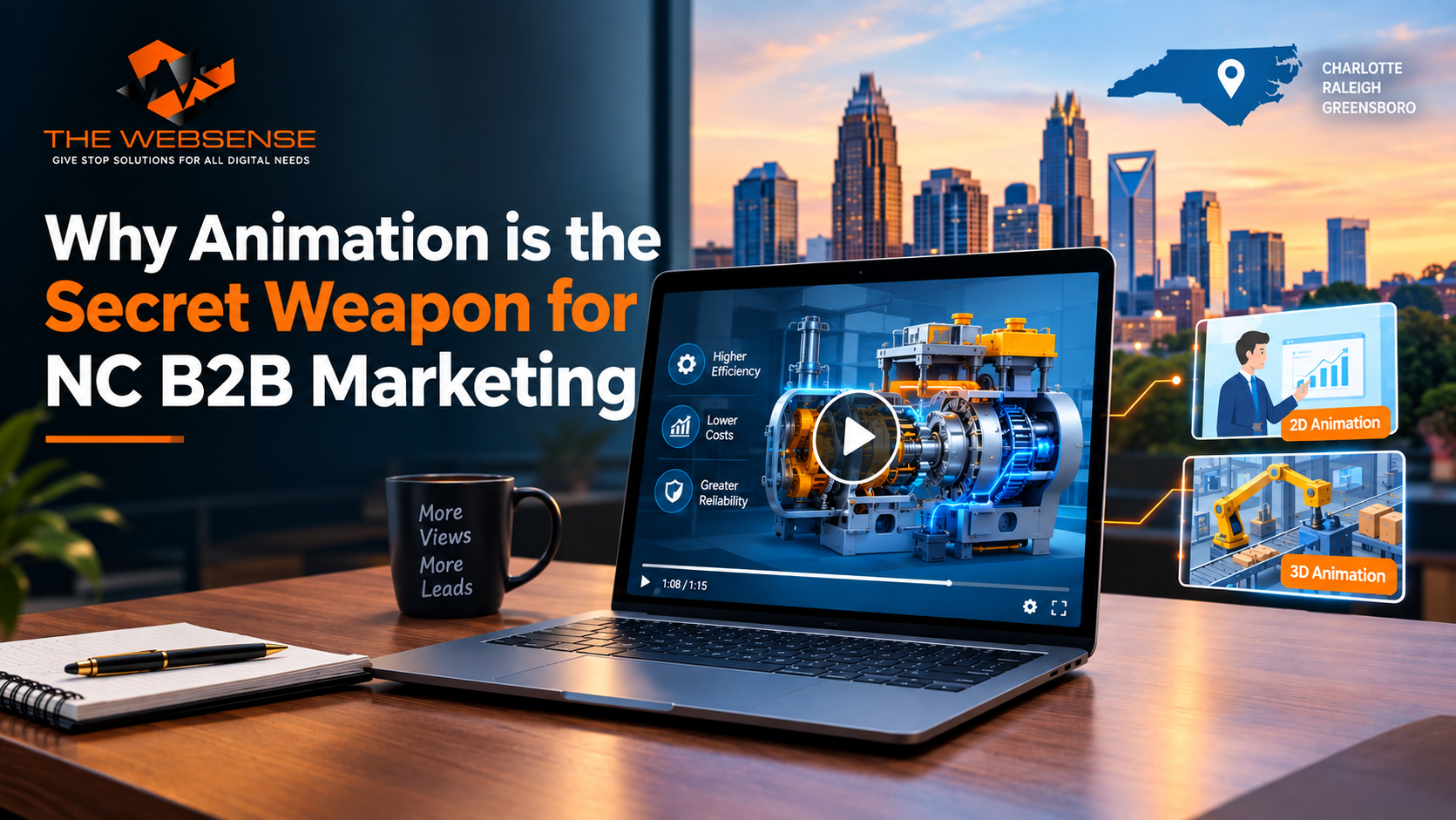 b2b video animation nc